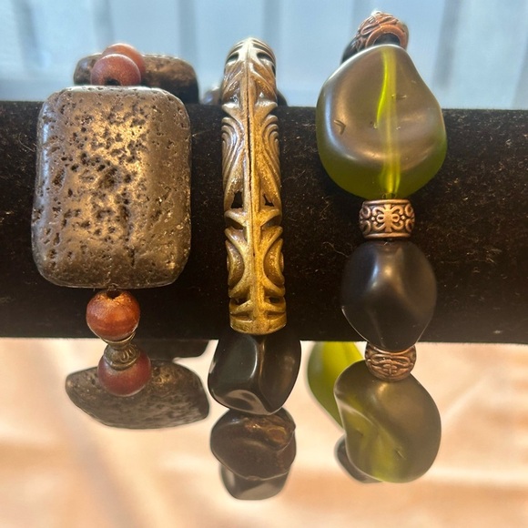 3 Piece Bundle, Boho Artisan Handmade Artisan Bracelets - Picture 3 of 7